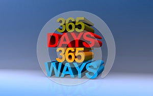 365 days 365 ways on blue