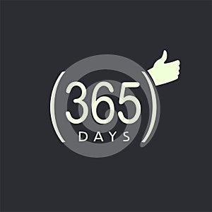 365 days message symbol