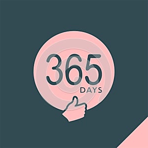 365 days message symbol