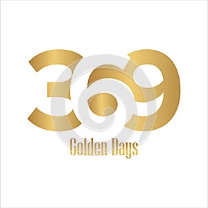 369 golden days lettertype corporate logo design