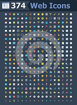 374 web icons