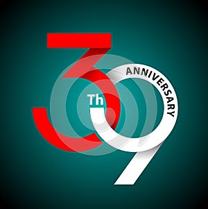 39th anniversary symbol