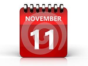 3d 11 november calendar