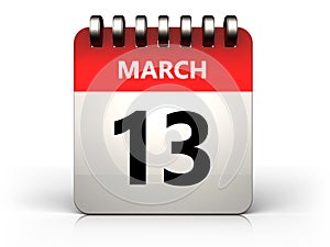 3d 13 march calendar