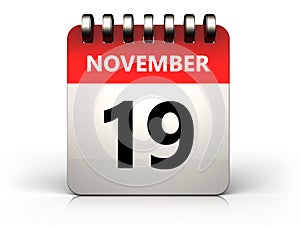 3d 19 november calendar