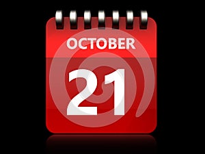 3d 21 october calendar