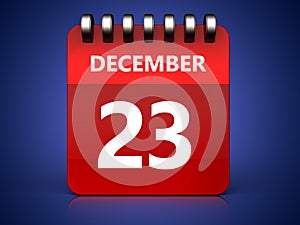 3d 23 december calendar