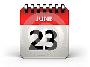 3d 23 june calendar