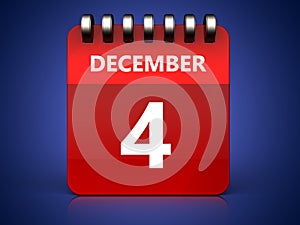 3d 4 december calendar