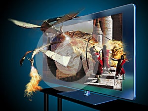 3D and 4k television