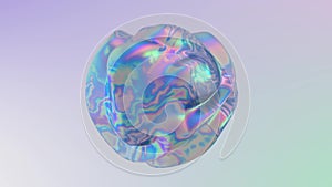 3D abstract animation . Smooth liquid shape. Trendy Colorful Fluid Abstraction Flow. Motion design element. 3D render