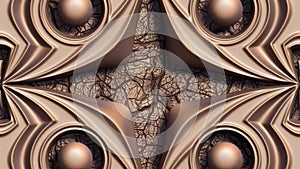 3d abstract brown background animation seamless pattern.