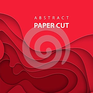 3D abstract Christmas paper art style, design layout for business presentations, flyers, posters, prints, decoration, cards