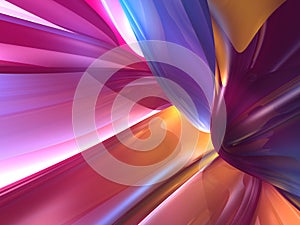 3D Abstract Colorful Glassy Wallpaper Background