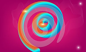 3d abstract colorful liquid design. Vector illustration trendy abstract. glowy fluid shapes.