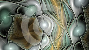 3D Abstract fractal background