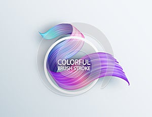 3d abstract liquid fluid design. Colorful modern background