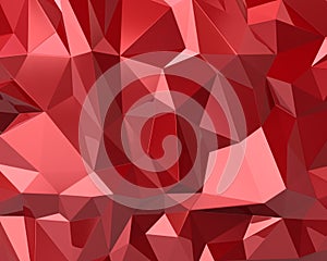 3d Abstract red triangle texture