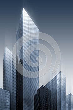 3d abstract skyscrapers