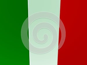 3d abstraction, colors of the Italian flag