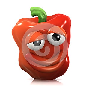 3d Affable red pepper