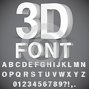 3D Alphabet and Numbers