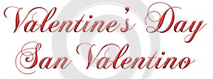 3d alphabet, Valentine's day, San Valentino, Red lettera, Classic elegant font, 3d illustration