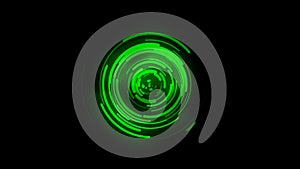 3D animated background, green curve movement, curve being distributed, signal transmission