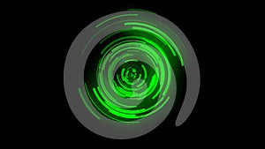 3D animated background, the movement of the green curve, the curve is distributed, signal transmission