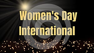 3D ANIMATED WORDS TO COMMEMORATE INTERNATIONAL AND WORLD WOMEN'S DAY