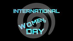 3D ANIMATED WORDS TO COMMEMORATE INTERNATIONAL AND WORLD WOMEN'S DAY