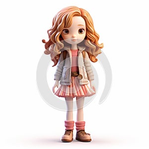 3d Animation Doll Figure With Fujifilm Eterna Vivid 500t Style