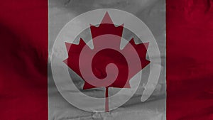 3D animation of a waving flag of Canada
