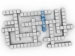 3d Appeal word cloud concept