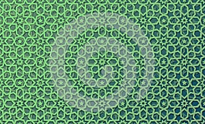 3d Arabesque pattern ornament vector background