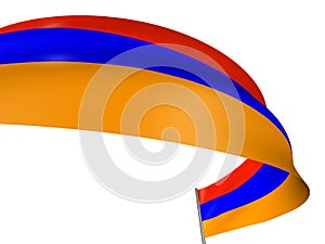3D Armenian flag