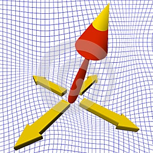 3d arrows background