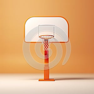 3D basketball hoop, capturing the essence of sports, competition, and the thrill of slam dunks.