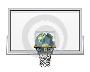 3d basketball isolated on a white