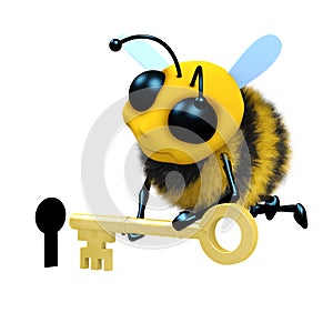 3d Bee keyhole