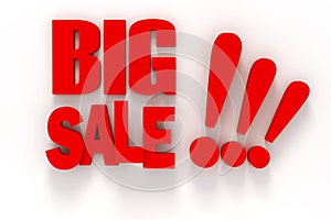 3d BIG SALE text