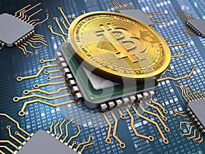 3d bitcoin with processors