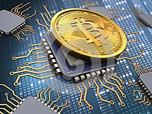 3d bitcoin with processors