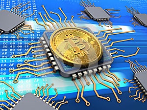 3d bitcoin with processors