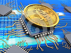 3d bitcoin with processors