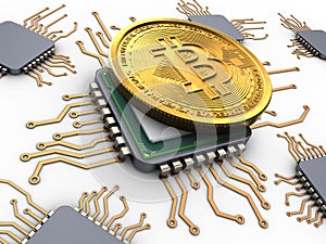 3d bitcoin with processors