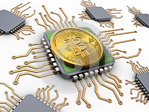 3d bitcoin with processors