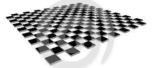 3d black squares with shadows isolated