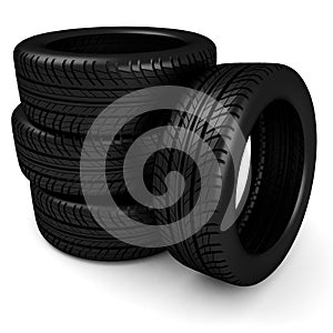 3d black tyres