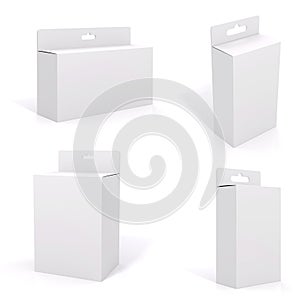 3d blank product package box